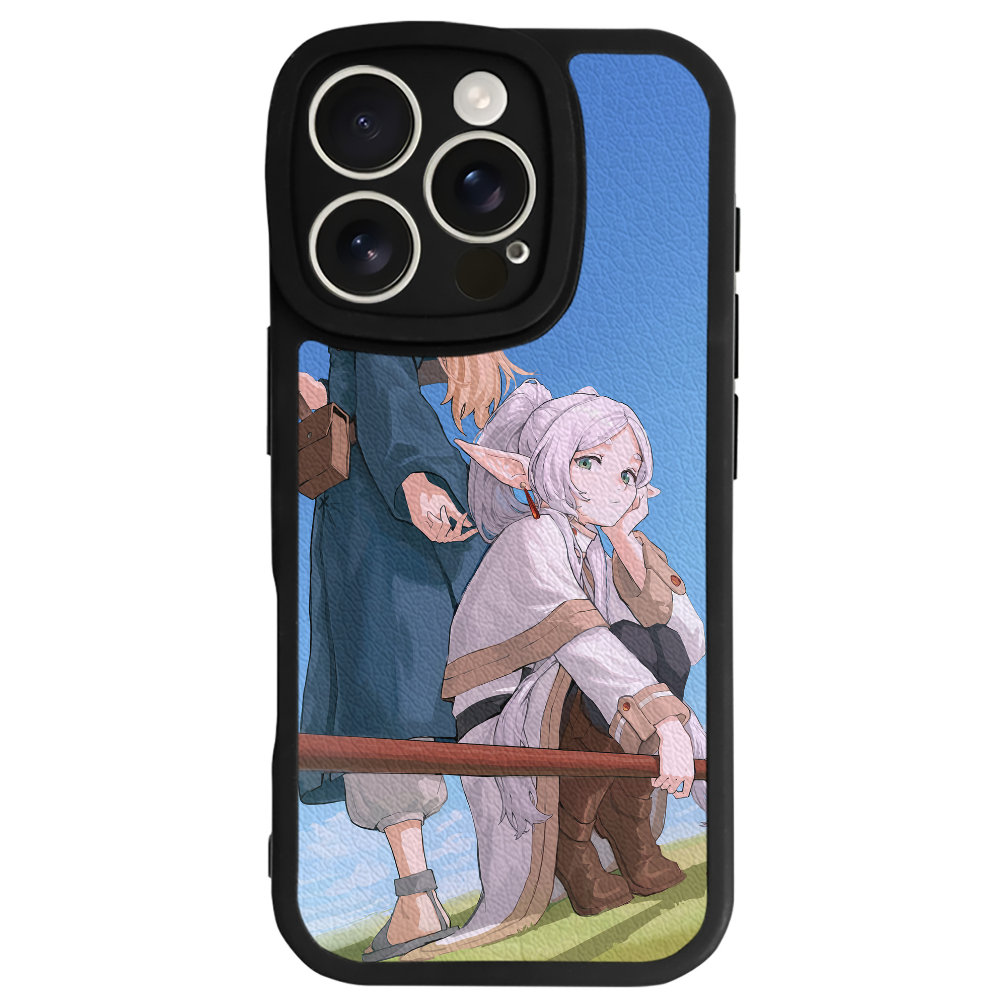 （画像用） 葬送のフリーレン Frieren 【iPhone 16シリーズ対応】シリコンスマホケース（レザー調） 材質：シリコン